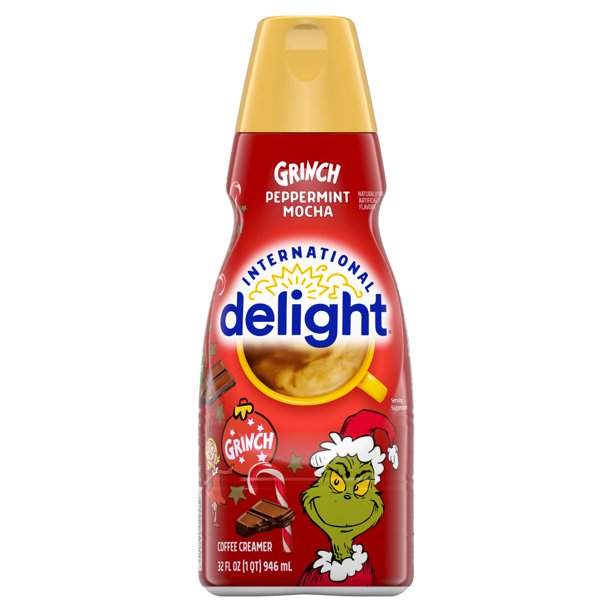 International Delight Grinch Peppermint Mocha Coffee Creamer, 32 oz