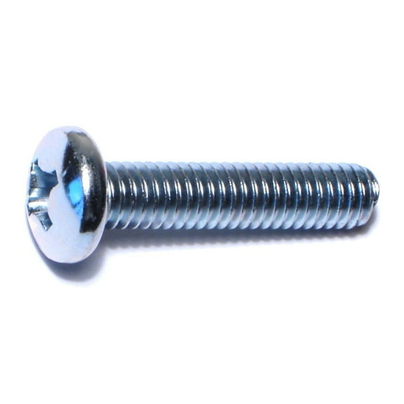 5/16"-18 x 1-1/2" Zinc Plated Steel Coarse Thread Phillips Pan Head Machine Screws MSCPS-331