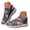 Blue, variant on Sandals Women Summer Strappy Platform Water Shoes with Arch Support Comfortable Walking Orthopedic Beach Sandal Size 6-10