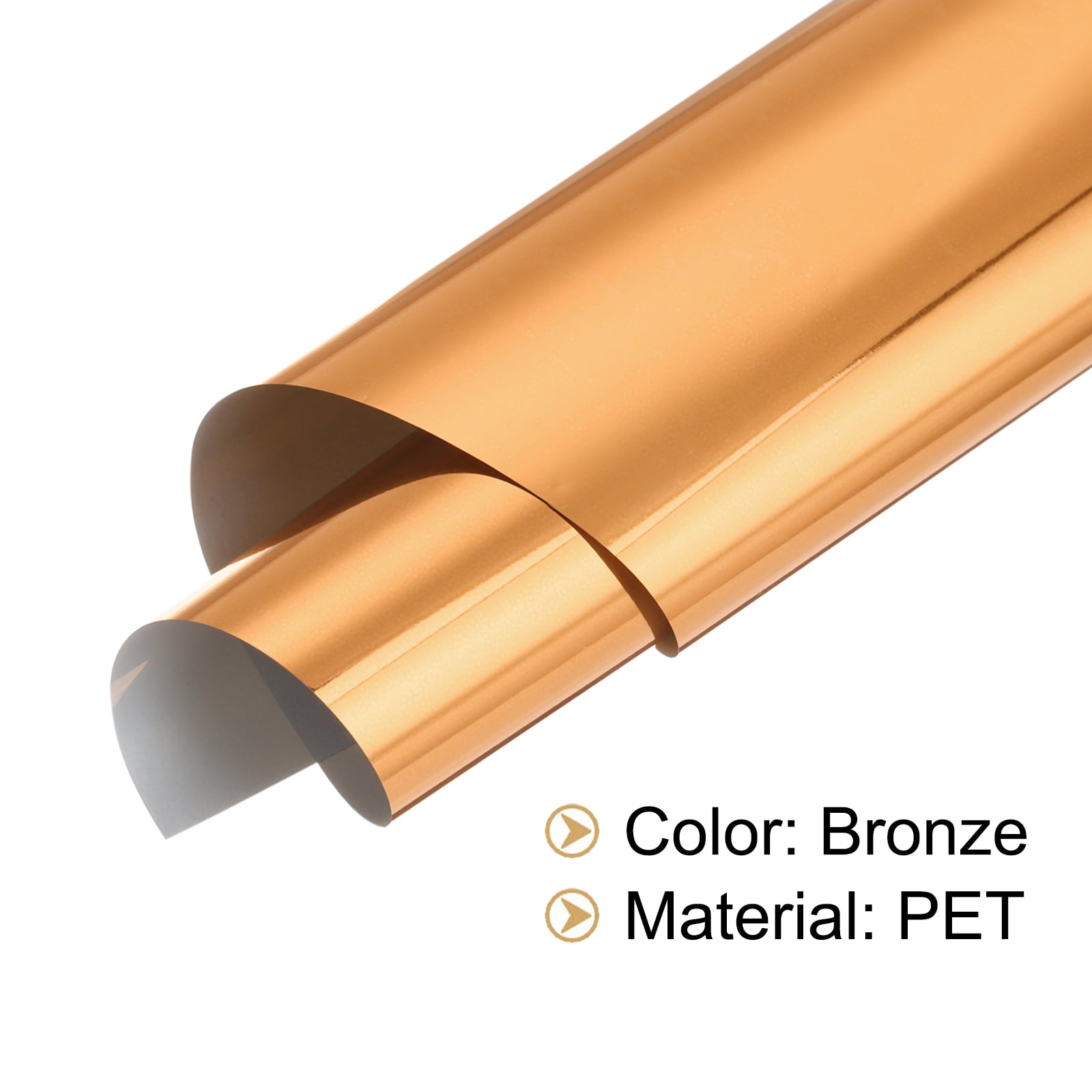 100 Sheets Heat Reactive Foil 20x29cm Bronze Foil Transfer Sheets Toner Reactive Foil Transfer Foil