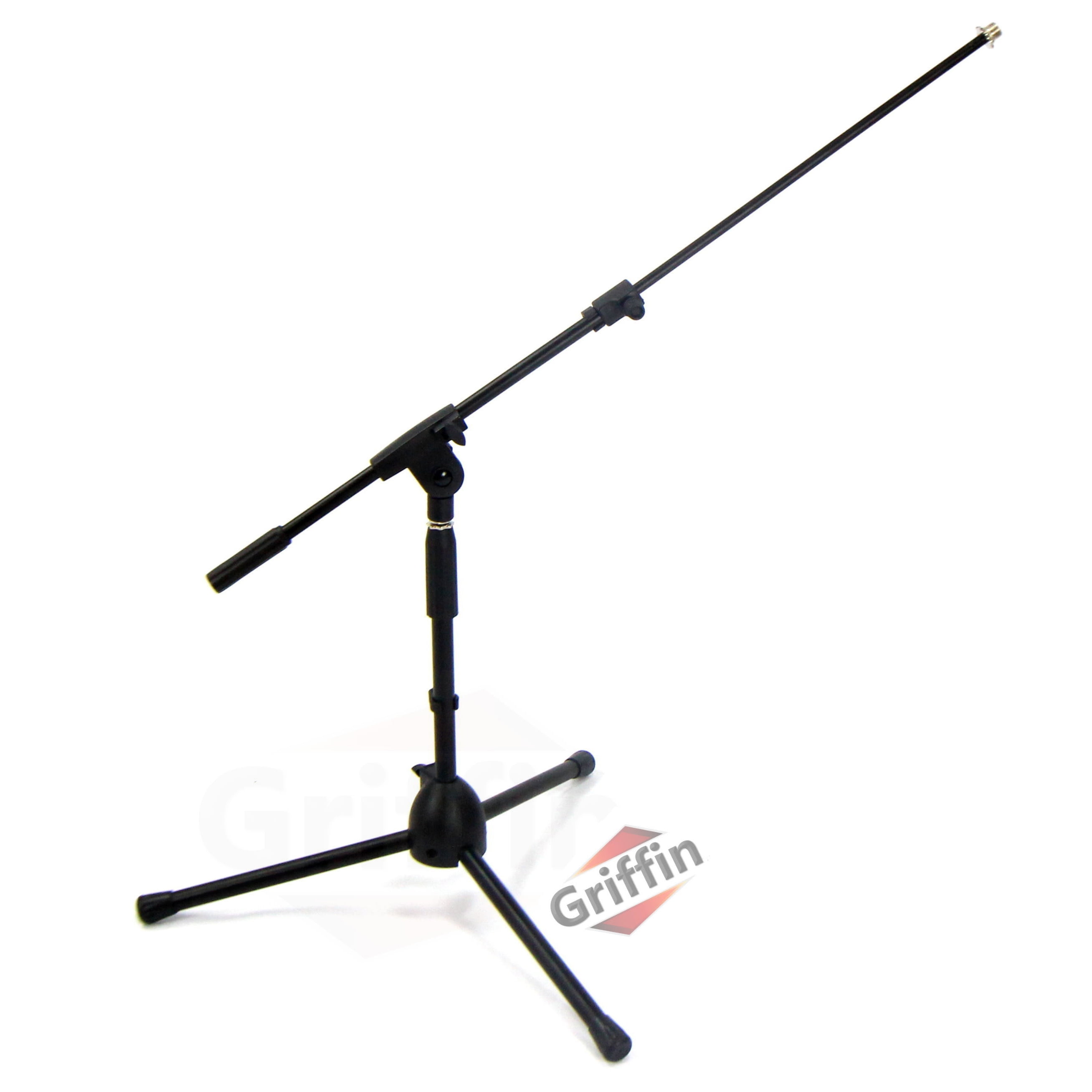 Griffin Short Microphone Boom Stand | Small Low Mic Holder Guitar Amp Mount Drum