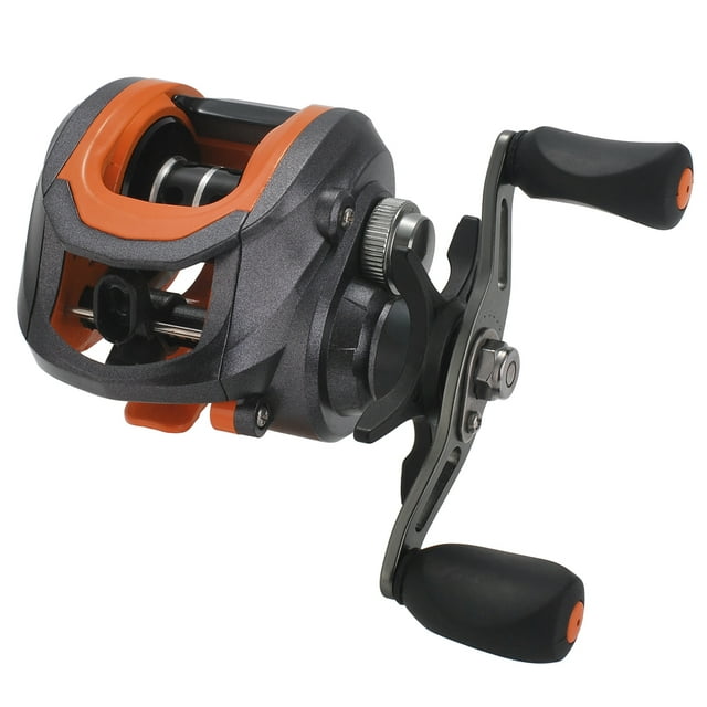 Moulinet Baitcasting pour Gauchers KOODA avec Tête Entièrement en Métal, Roulements à Billes 17+1, Rapport de Transmission Haute Vitesse 7.2:1, Capacité de Ligne 0.33mm/120m – Puissant Matériel de Pêche en Métal pour les Pêcheurs
