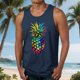 thumbnail image 2 of Casual Tops de Verano de la Moda de los Hombres sin Mangas Impreso Cuello Redondo, Camisa Ligera Y Cómoda para Diario, 2 of 5