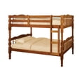 thumbnail image 2 of Furniture of America Maren Wood Bunk Bed, Twin/Twin, Oak, 2 of 3