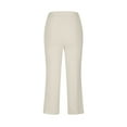 thumbnail image 6 of ZQUUVOU Women's Wide Leg Pants Solid Color Comfortable Summer Casual Straight Leg Pants Beige, 6 of 6