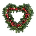 thumbnail image 7 of Heart Wire Wreath Frame Metal Flower Wreath Frames for New Year Valentines Party Decoration, Dark Green, 7 of 7