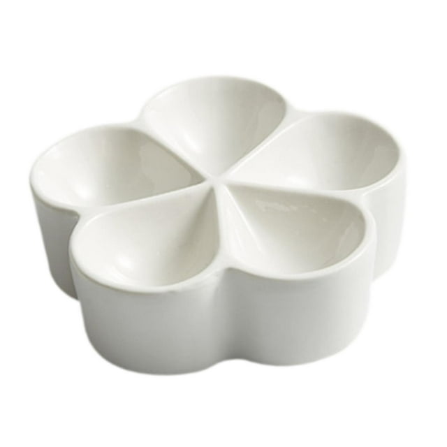 Bandeja divisora de cerámica decorativa multiusos para almacenar frutos secos 55 pulgadas