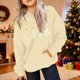 thumbnail image 5 of Sudadera con capucha para niñas y niños, sudadera de manga larga con cuello redondo y estampado de moda, jersey con bolsillo, sudadera de poliéster para niñas, 5 of 8