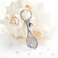 thumbnail image 3 of Tennis Racket Urn Keychain for Ashes for Women/Men Sport Mini Keyring Urn Locket Cremation Key Chain, 3 of 6