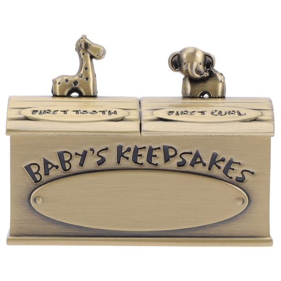 Babies Lanugo Cases Keepsake Boxes Metal First Tooth Storage Boxes Teeth Box