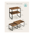 thumbnail image 2 of Juego De 2 Organizadores De Cocina De Madera Apilables, Multifuncionales Y Expandibles Malubero Café, 2 of 5