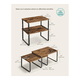 thumbnail image 2 of Juego De 2 Organizadores De Cocina De Madera Apilables, Multifuncionales Y Expandibles Malubero Café, 2 of 5