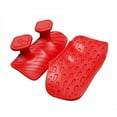 thumbnail image 2 of Red Silicone Hand Grips Sports Protective Gear For Fitness & Gym Training - With Anti-Slip Silicone Surface, Shock-Absorbing Cushioning, Palm & Wrist Support - For Weightlifters,, 2 of 6