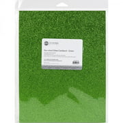 Etc Papers Non-Shed Glitter Cardstock 8.5"X11" 10/Pkg-Green