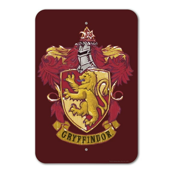 Harry Potter Gryffindor Painted Crest Home Business Office Sign