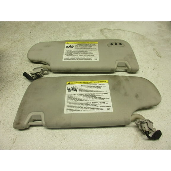 Pre-Owned 15-16 Ford Fusion Pair Of LH RH Interior Sun Visors OEM LKQ - Verify Specific Vehicle Fitment In Description - (Good)
