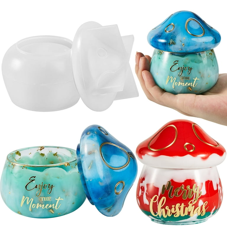 Diy Epoxy Resin Mold Mushroom Jar Storage Box Ornament Jewelry Resin Jar  Bottle Silicone Mold - Jewelry Tools & Equipments - AliExpress