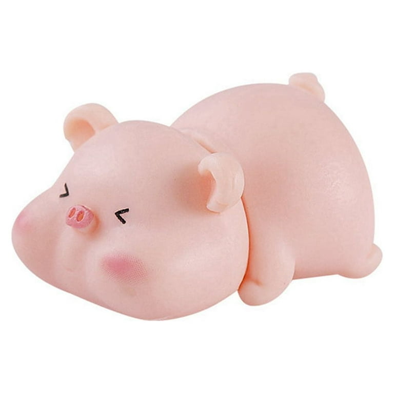 Miniature Pig Figurines 8 Pcs, Cute Pink Piggy Toy Figures Cake