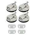 thumbnail image 2 of BUYISI 1 Pce/2 Pcs/4 Pcs Loquet Enterré Tirette Rv Boîte à Outils Verrouillage Rond Plat Montage Affleurant Attrayant Style, une Poignée Encastrée, et Moun Dissimulé 4 Pcs, 2 of 5