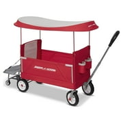 Radio Flyer, 3-in-1 Tailgater Wagon with UV Canopy, Folding Wagon, Red