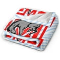 thumbnail image 2 of Muhlenberg College Logo Fleece Blanket, Very Soft Microfiber Flannel Blanket for Couch Warm and Cozy for All Seasons, 2 of 6
