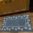 thumbnail image 2 of Ox Bay Sophie 1'10" x 3' Navy/White Anchor Bordered Indoor/Outdoor Performance Area Rug, 2 of 7