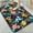 Colorful Floral on Dark, variant on 1pc Coastal Lighthouse Landscape Bathroom Rug Bathroom Decor and Accessories- Durable,Anti Slip,And Quick Drying,Suitable For Indoor/outdoor Use - Perfect For Bathrooms,Bedrooms,Kitchens