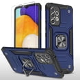thumbnail image 1 of Xhy Samsung Galaxy A33 5G Case with Screen Protector Shockproof Ring Stand Cover Magnetic Metal Kickstand Holder Drop Protection [Blue], 1 of 7