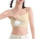 thumbnail image 4 of Pijama de manga corta para mujer, de verano, color liso, con tirantes y acolchado en el pecho, ropa interior sin mangas y pijama. Blusa de poliéster para mujer., 4 of 9