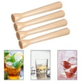 thumbnail image 3 of Tizuqe Beechwood Drink Muddler Wooden Masher Crusher Cocktail Damper Bar Tool Ice Hammer Barware, 3 of 11