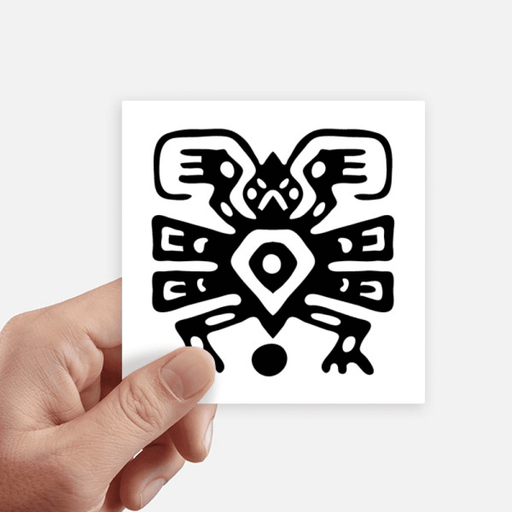 Mexico Totems Mexican Ancient Civilization Sticker Square Waterproof