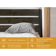 thumbnail image 3 of Acacia Emery Solid Wood Bed Frame with Headboard, Signature Headboard Wood Bed, Queen - Mocha, 3 of 8