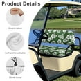 thumbnail image 6 of Uorisanigo Tropical Hibiscus Leaf Golf Cart Seat Cover Replacement Soft Ezgo Golf Cart Seat Cushions Heat-Resistant Backrest and Seat Covers for EZGO, Club Car and More 2-Seat Golf Carts, 6 of 7