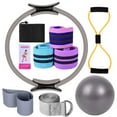 thumbnail image 1 of YoGold Pilates Essentials Kit for Women, 2025 New Better Me Pilates Kit, Pilates Rings Booty Bands, Yoga Sets for Women, Hip Exercise Band Yoga Ball 25cm Figure 8 Resistance Band Gray, 1 of 1