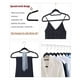 thumbnail image 5 of Perchas de terciopelo con barra de corbata, paquete de 10 perchas delgadas para ahorrar espacio, perchas antideslizantes para guardarropa, perchas para ropa, gancho giratorio de 360°, traje yeacher 45CM, 5 of 7