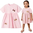 thumbnail image 3 of AJZIOJIRO Toddler Girls Casual Cartoon Dress Baby Kids Summer Party Princess Skirt 2-7Y, 3 of 9