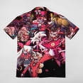 thumbnail image 2 of Comedy Hazbin Hotel Dance Men's Casual Button-Down Shirts Summer Short Sleeve Tee Shirt Daily Hawaiian Beach Shirt Top With Pocket, 2 of 9