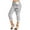 Gray, variant on WMTBSRSW Jeggings for Women Plus Size Capri Stretch Faux Jeans 2025 Fashion Print Look Leggings High Waist Denim Capris with Pockets Pull On