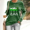 thumbnail image 2 of Yajing Oversized Sweatshirt for Women Xl Green Women'S Fashion Casual Floral Print Round Neck Long Sleeve Top Sweatshirt, 2 of 4