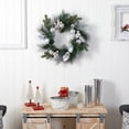 thumbnail image 4 of Nearly Natural 24in. Pinecones and Berries Christmas Artificial Wreath with Silver Ornaments, 4 of 4