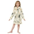 thumbnail image 6 of FORMRS Niños Bathrobe Unisex Hooded Robe Soft Plush Pajamas Sleepwear, Size 10-12T, Cowboy Pattern, 6 of 7