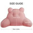 thumbnail image 4 of SHANNA Reading Pillow Bed Wedge Large Adult Children Backrest with Arms Back Support for Sitting Up in Bed/Couch for Bedrest, Pink, 4 of 9