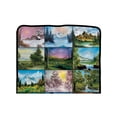 thumbnail image 6 of Bob Ross Picture Collage Blanket  46" X 60" Flannel Fleece Throw, 6 of 6