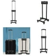 thumbnail image 2 of Folding Compact Lightweight Luggage Cart Hand Truck Speaker Suitcases Portable Travel Trolley with 2 Wheel Pulling Rod, 2 of 11