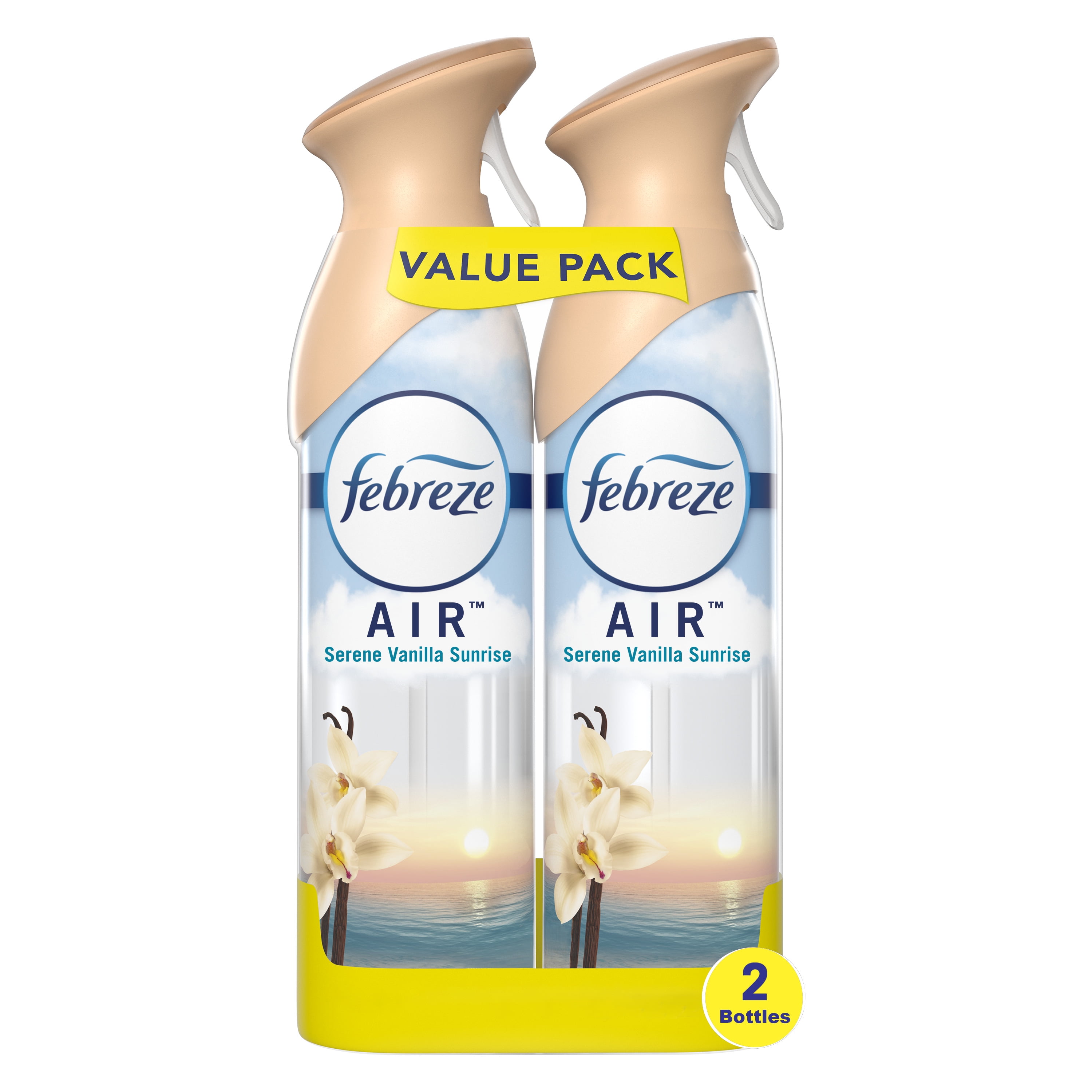 Febreze Air Effects Serene Vanilla Sunrise, 8.8 oz, Pack of 2