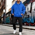 thumbnail image 2 of Oversized Hoodie Set for Men – Casual Comfortable Loose Outfit with Pocket Drawstring for Daily, Gym & Lounging Fall/Winter Wearing, 2 of 8