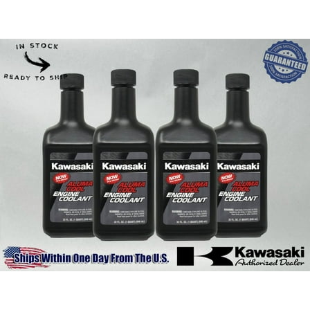 Kawasaki Genuine OEM Aluma Cool Engine Coolant K61081-004B - 4 Pack