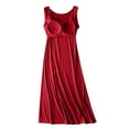 thumbnail image 4 of Aofany Women Sleeveless Tank Nightgowns Shirt Dress Solid Sleepshirts Soft Sleepdress Cotton Sleepwear for Women, 4 of 4