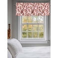 thumbnail image 3 of Curtain Valance for Windows,Rugby Football Pink Bow Kitchen Valances Rod Pocket Short Curtains,Sports Lover Window Treatment Panel for Bedroom Living Room Bathroom 42"x18", 3 of 9