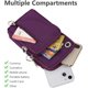 thumbnail image 3 of Bolsa pequeña para teléfono celular para mujer, bolsa para teléfono celular para mujer con correa ajustable para el hombro, bolsa cruzada de tela Oxford para correr para teléfono de 7 pulgadas (con conector para auriculares) ACTIVE Biensenido a ACTIVE, 3 of 5
